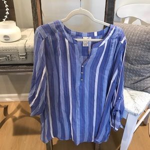 Beachy tunic button down